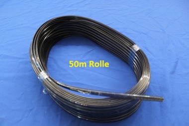 Black Trim for Rubber Seal, 50m Roll