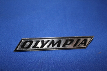 Schriftzug ´Olympia´ am Kotflügel