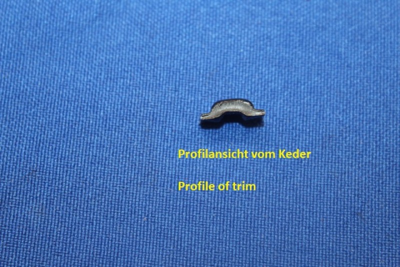 Keder für Scheibengummi (schwarz), 50m Rolle