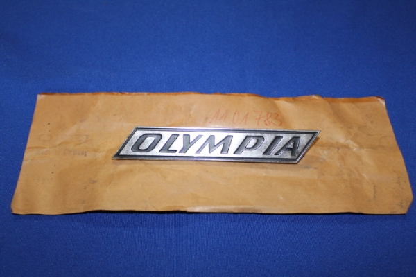 Schriftzug ´Olympia´ am Kotflügel